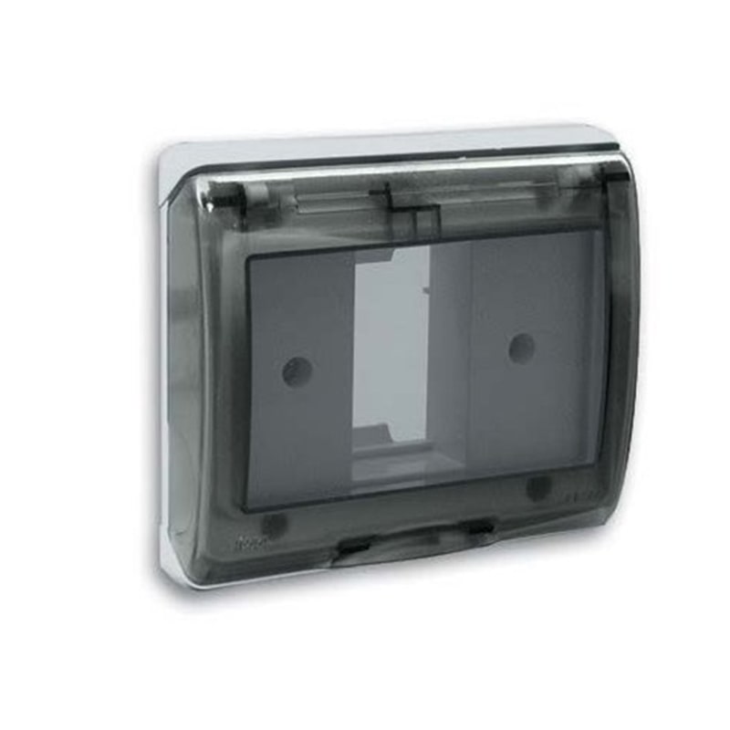 PLAQUE ETANCHE BLANC SOMEF 45SPQ01BB 1MODULE