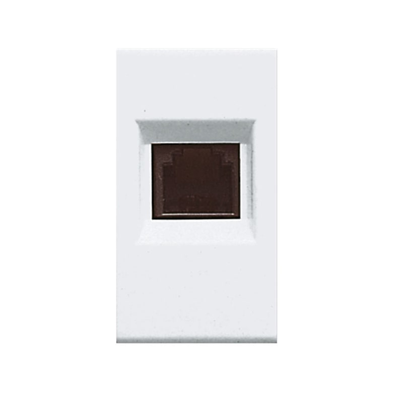 PRISE TF RJ11 SOMEF 45B24 4POLES BLANC