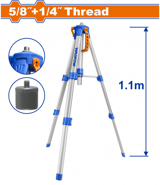 TREPIED ALU 1.10M 5/8+1/4 WLE9301 WADFOW
