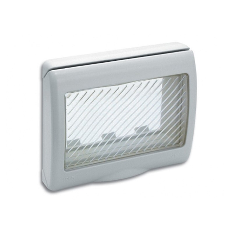 PLAQUE ETANCHE BLANC SOMEF 45S43B 3MODULES