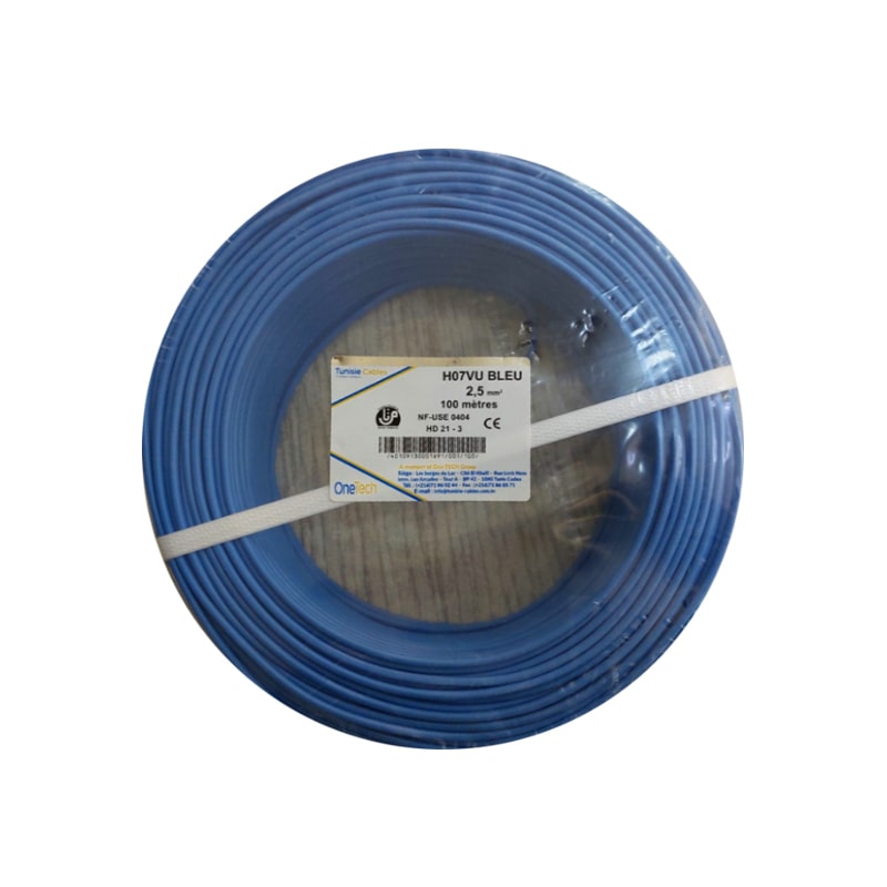 FIL CONDUCTEUR RIGIDE 2.5mm ROULEAU 100M