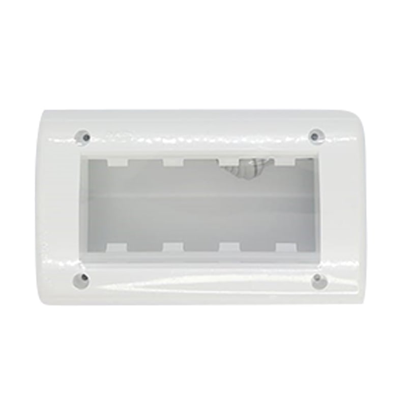 BOITE APPARANTE 04 MODULE LARGE SOMEF BLANC