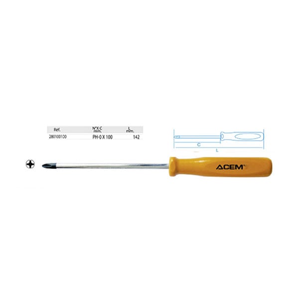 TOURNEVIS ACEM philips PH0*100