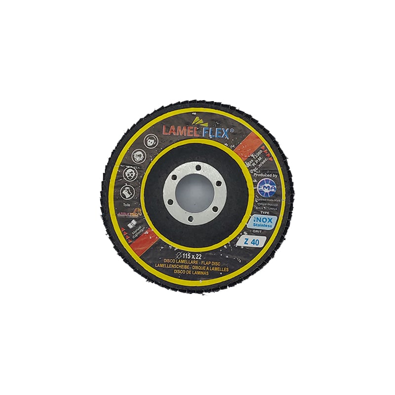 DISQUE LAMELLE PLAT INOX 115 Z40 RIFLE