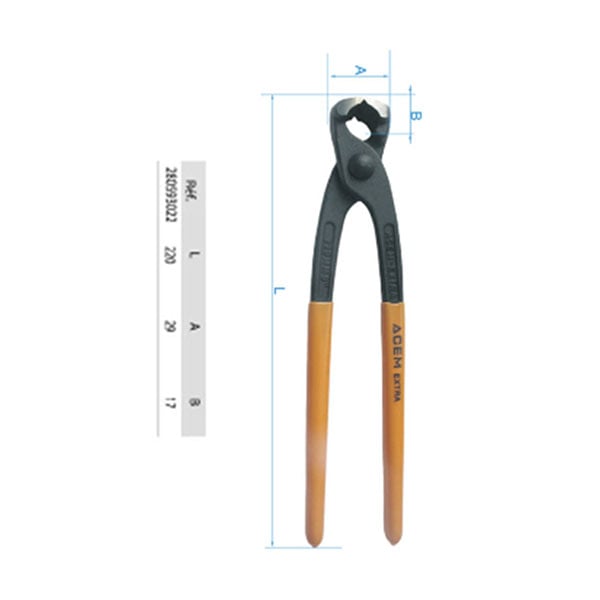 TENAILLE EXTRA ACEM 220MM 9"