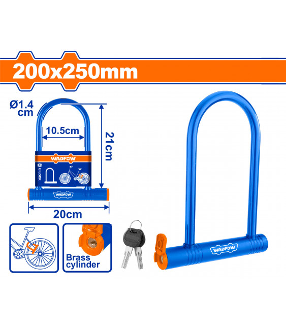 ANTIVOL VELO 200X250 WBK6125 FORME U WADFOW