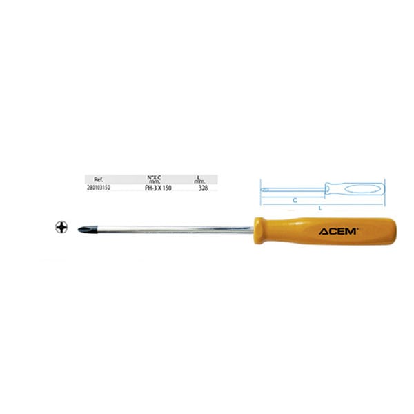 TOURNEVIS ACEM philips PH3*150