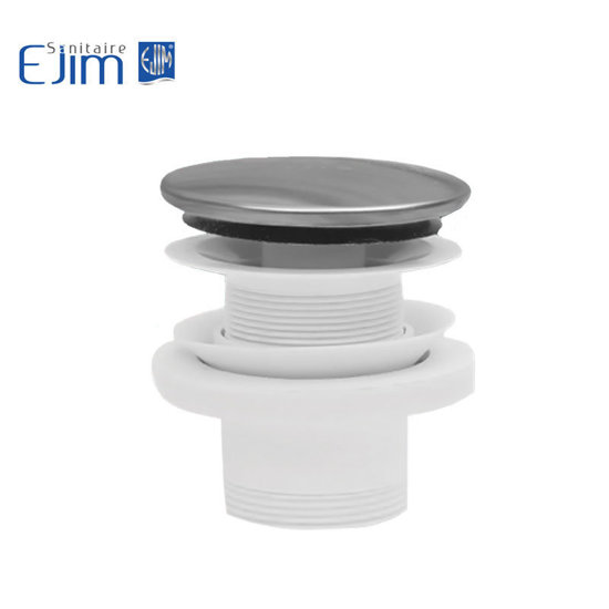 Bonde lavabo clic-clac rond avec troplein EJIM