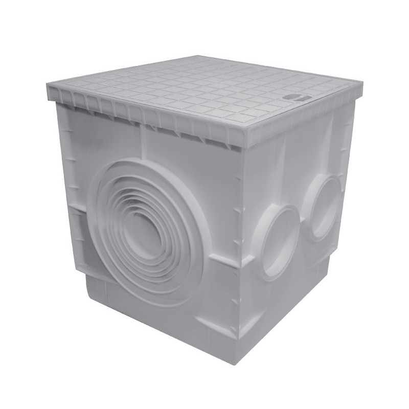 REGARD DE BRANCHEMENT EN PP 40/40CM GRIS EJIM JCA4057