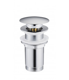 Bonde lavabo clic-clac chromé sans troplein vasq FABIA