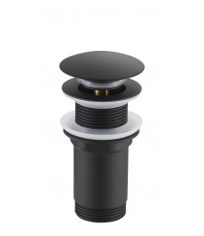bonde lavabo clic-clac noir sans troplein vasq FABIA