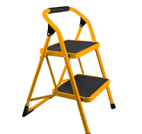ESCABEAU ACIER 2 MARCHES LARGES MAX 90KGS TOLSEN 62680