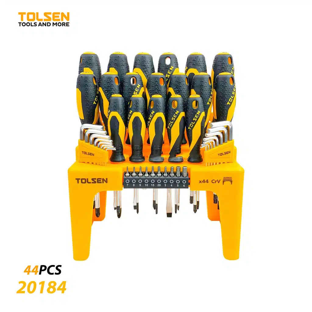 Jeux Tournevis Sur Support 44PCS TOLSEN 20184