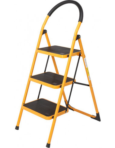 ESCABEAU ACIER 3 MARCHES LARGES MAX 150KGS TOLSEN 62683