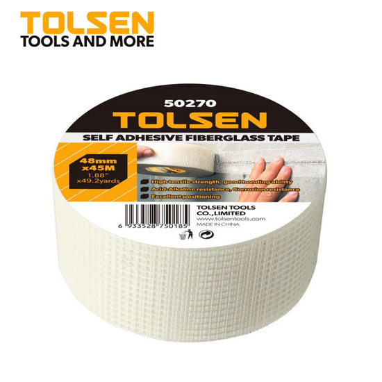 RUBAN ADHESIF FIBRE DE VERRE 48MM*45M TOLSEN 50270