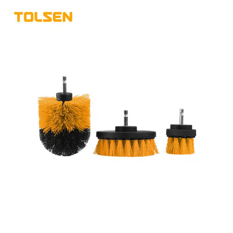ENSEMBLE DE 3 BROSSES POUR PERCEUSE TOLSEN 77554