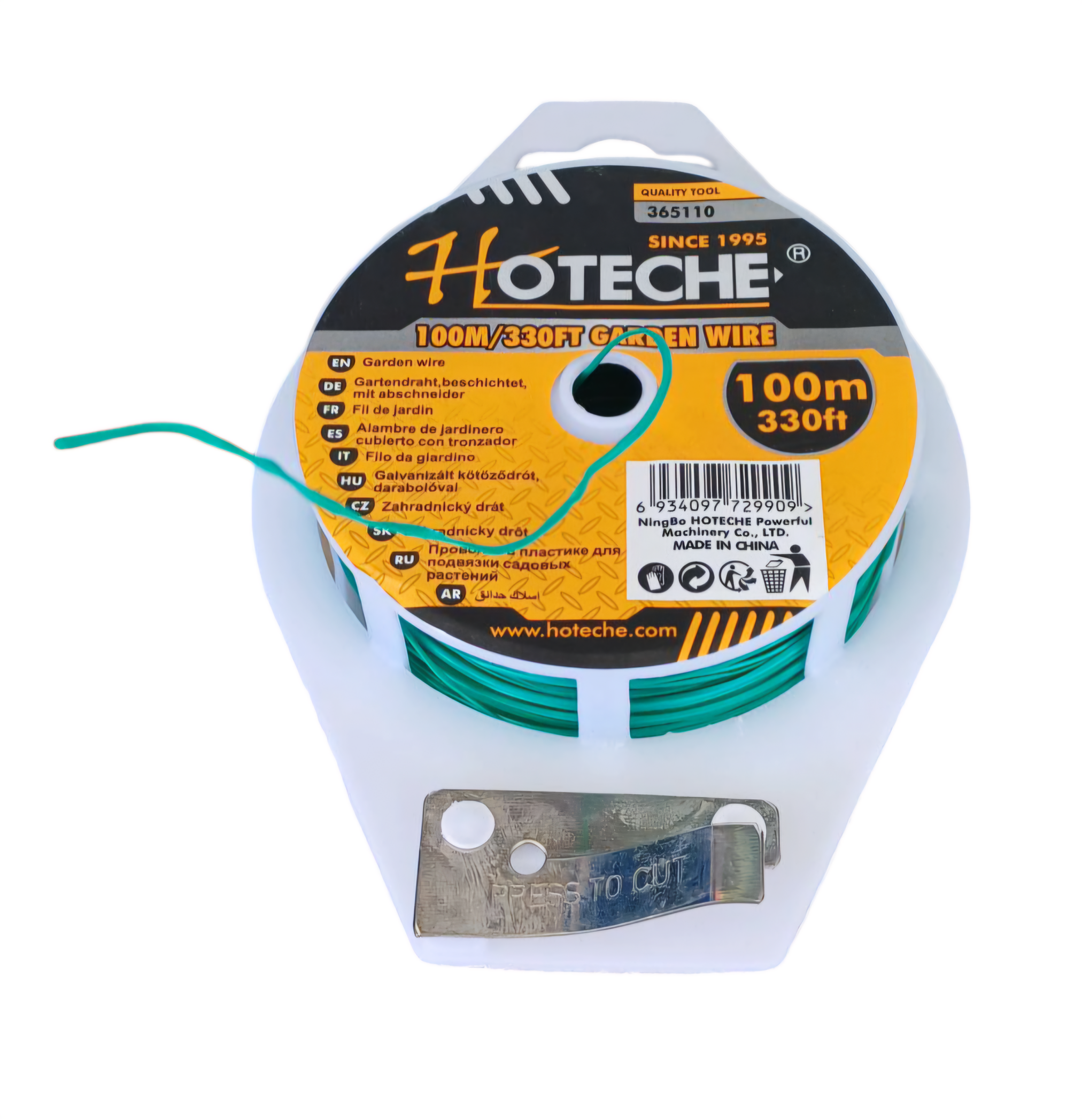 FIL ACIER PLASTIFIÉ 100m HOTECHE