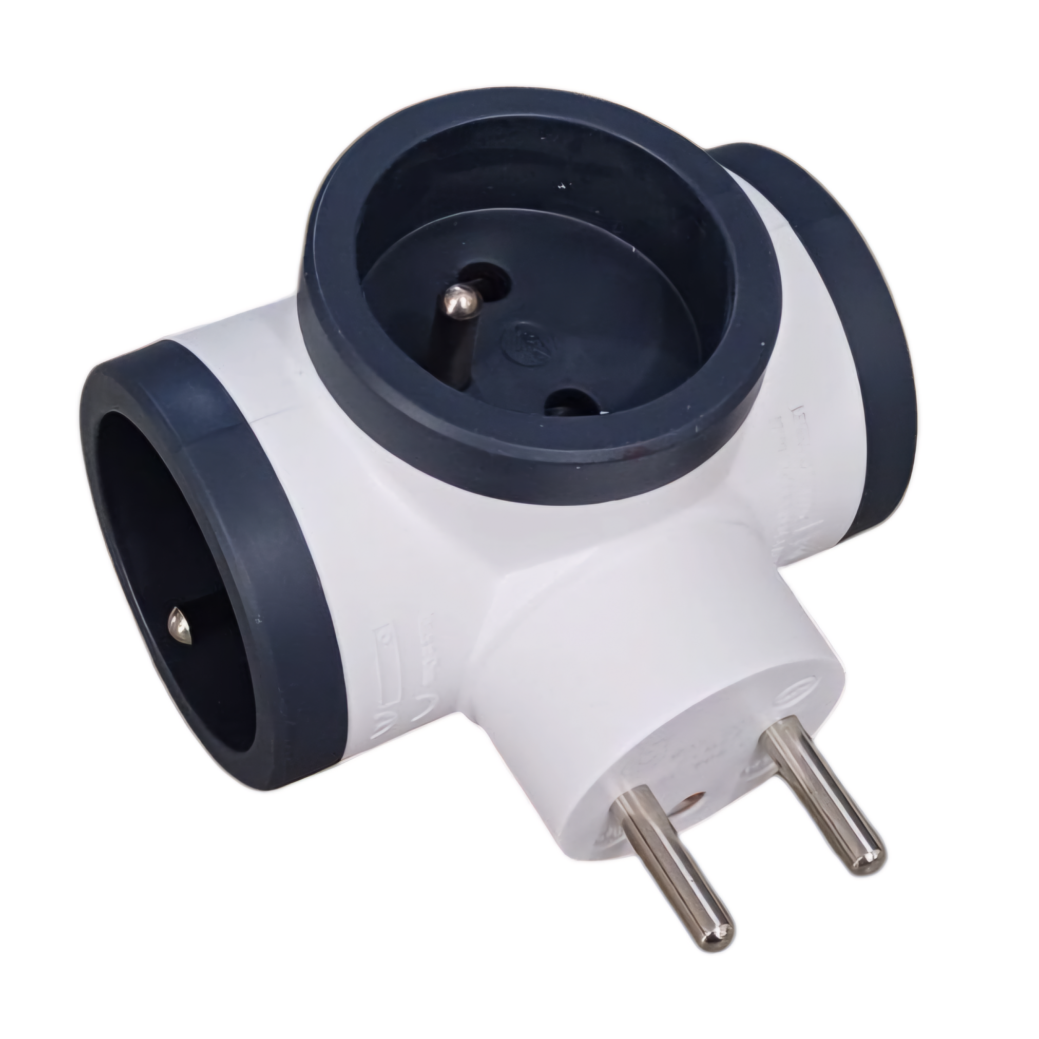 TRIPLE FICHE 2P+T BLANC/NOIR LEGRAND