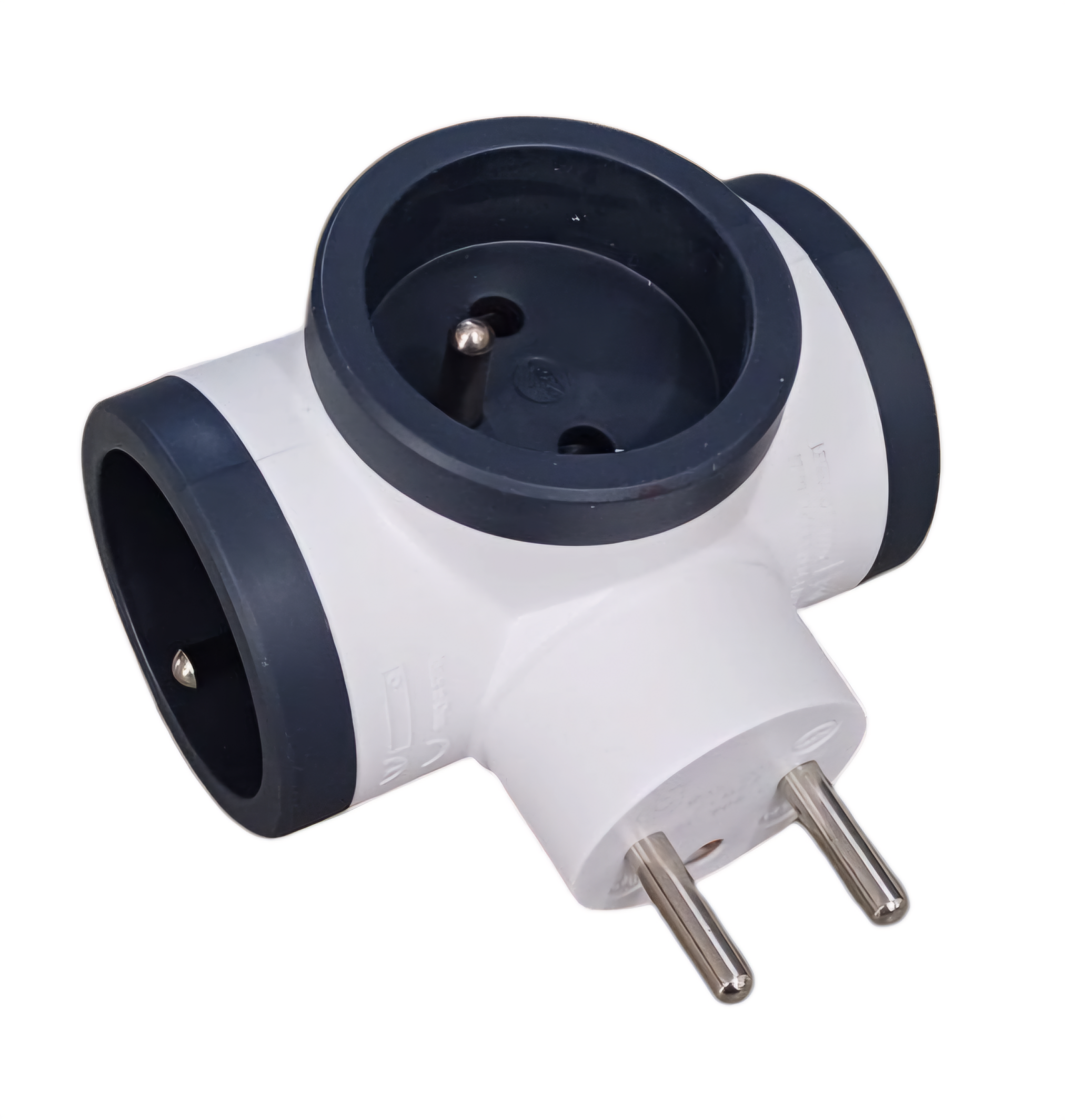 TRIPLE FICHE 2P+T BLANC/NOIR LEGRAND