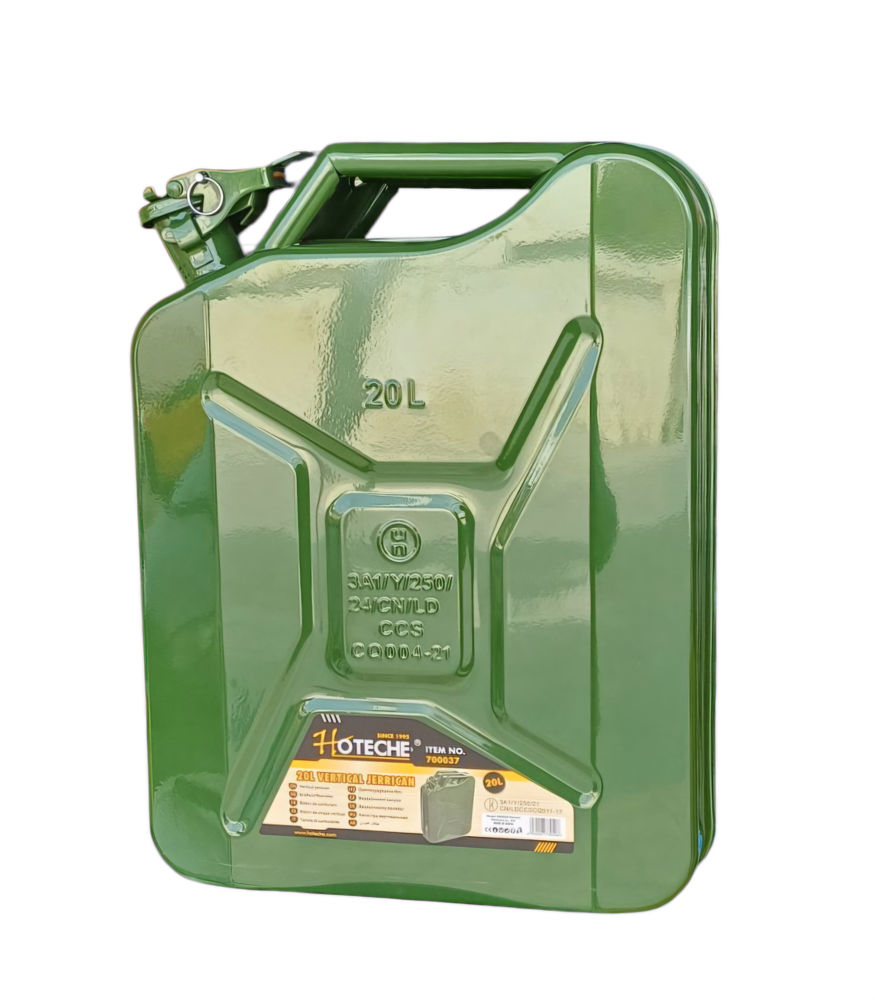 JERRICAN MÉTALLIQUE 20L SANS BEC