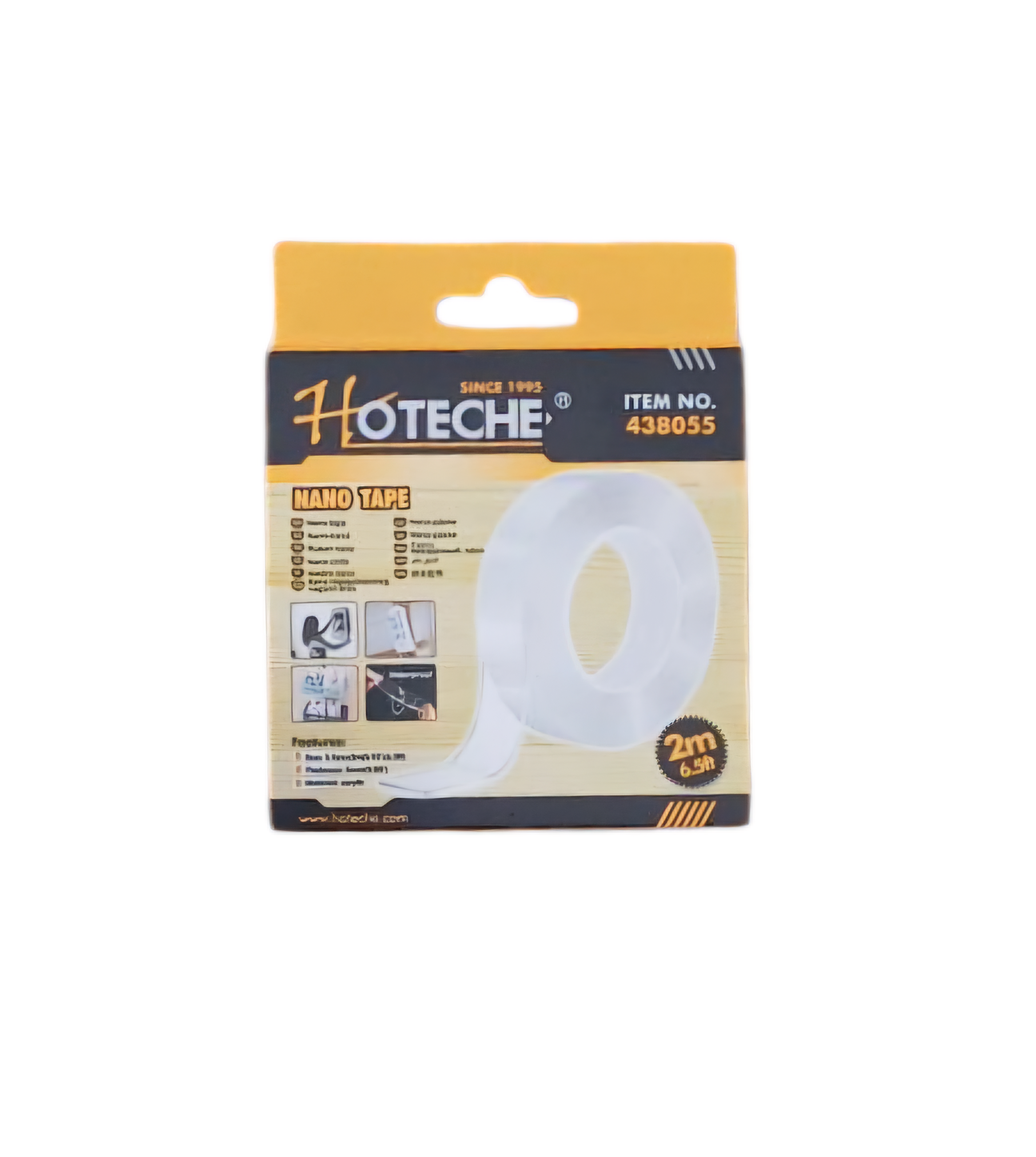 SCOTCH DOUBLE FACE transparent 2m étanche HOTECHE